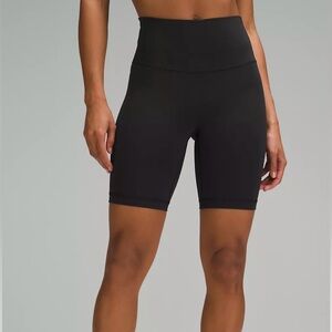 NWT Lululemon Black Wonder Biker Shorts 2 XS